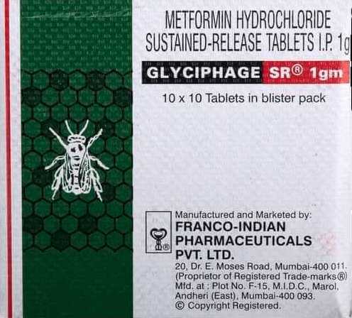 Glyciphage SR 1gm Tablet