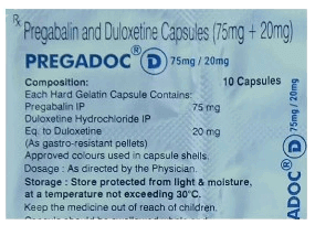 Pregadoc D 75mg & 20mg Capsule