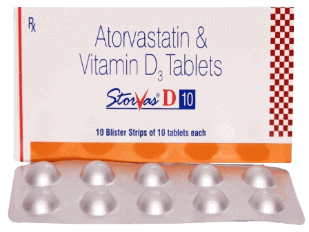 STORVAS D 10MG TAB 