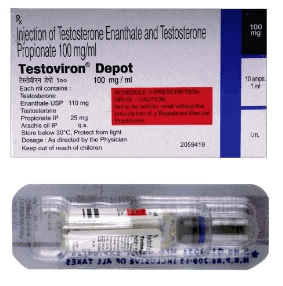 TESTOVIRON DEPOT 100MG INJ 1ML 
