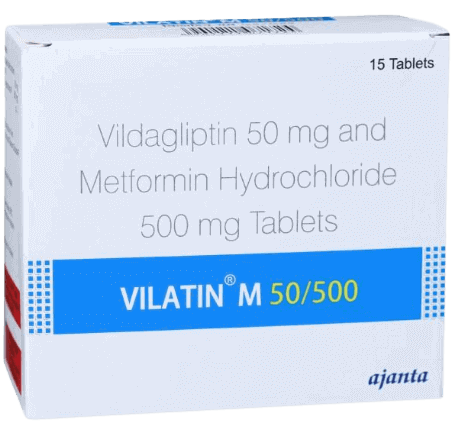 VILATIN M 50/500MG TAB 