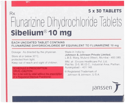 SIBELIUM 10MG TAB 