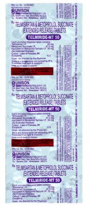 Telmiride MT 40mg/50mg Tablet